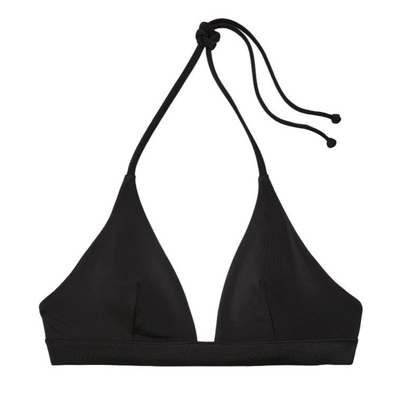 Victoria’s Secret swim wireless black bikini top medium or xl - Picture 2 of 3